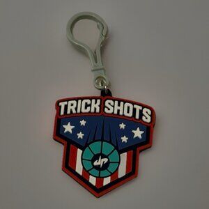 Trick Shots Dude Perfect KeyChain RARE Bag Backpack Keys Accessory Charm US Flag